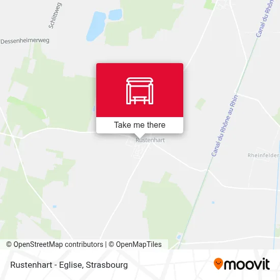 Rustenhart - Eglise map