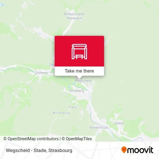 Wegscheid - Stade map
