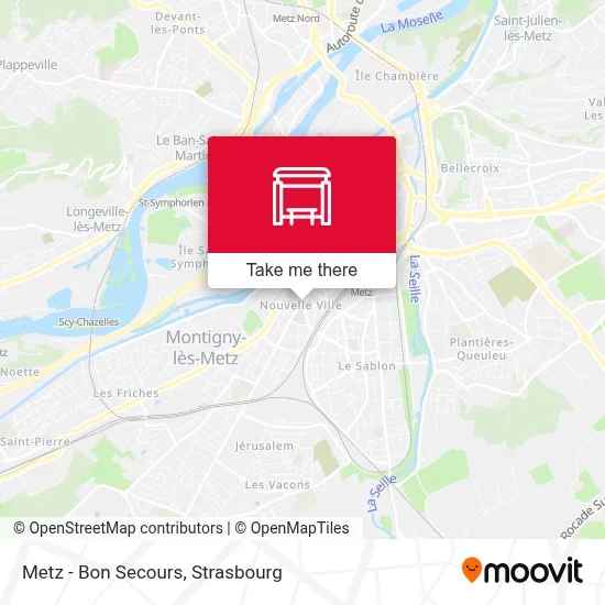 Metz - Bon Secours map