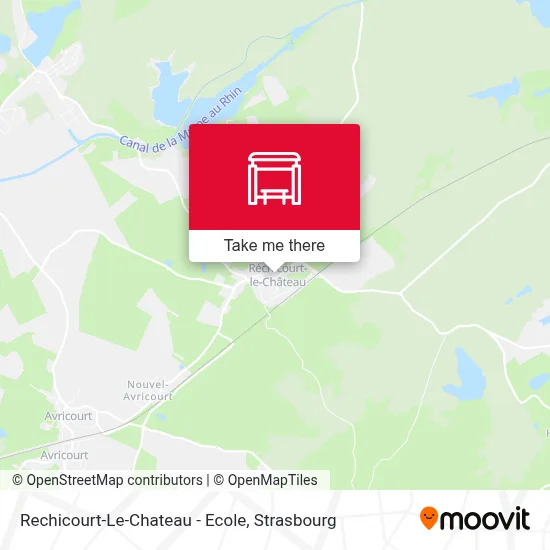 Rechicourt-Le-Chateau - Ecole map