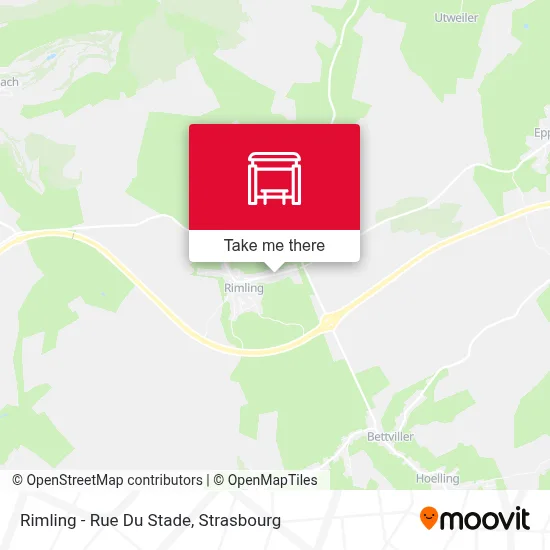 Mapa Rimling - Rue Du Stade