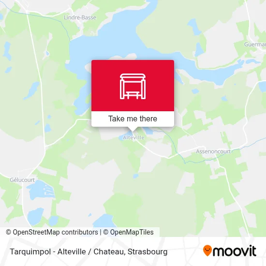 Tarquimpol - Alteville / Chateau map