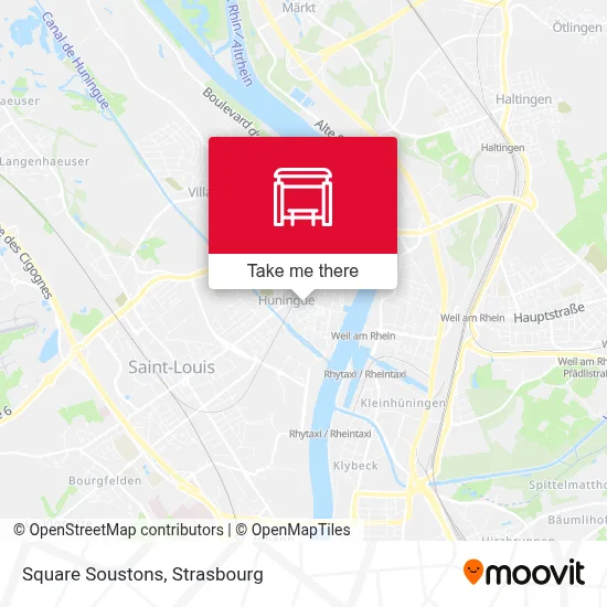 Square Soustons map