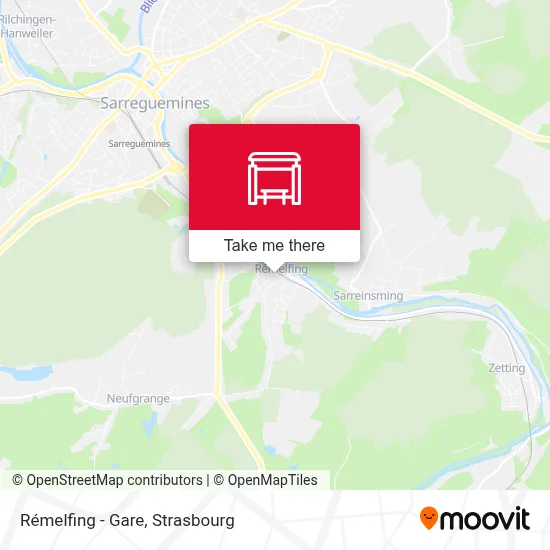 Rémelfing - Gare map