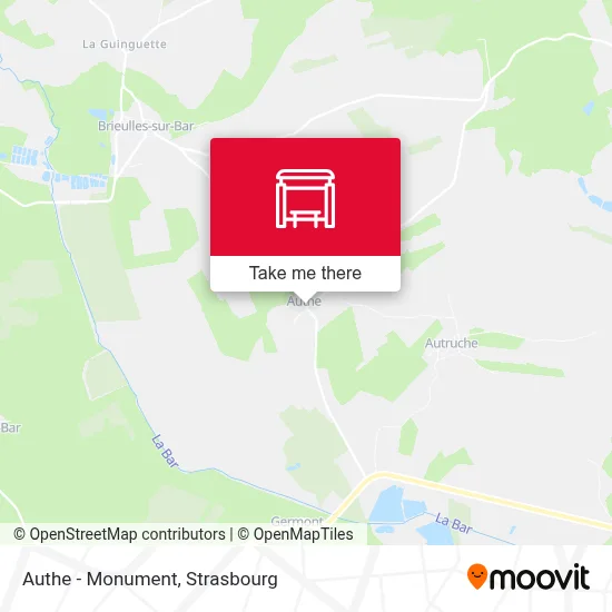 Authe - Monument map