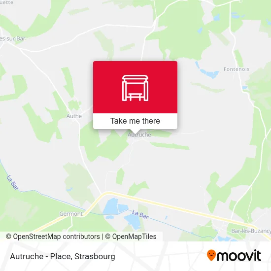 Autruche - Place map