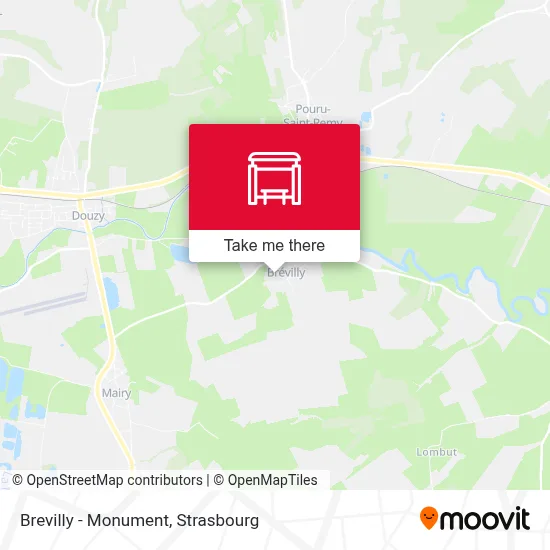 Brevilly - Monument map