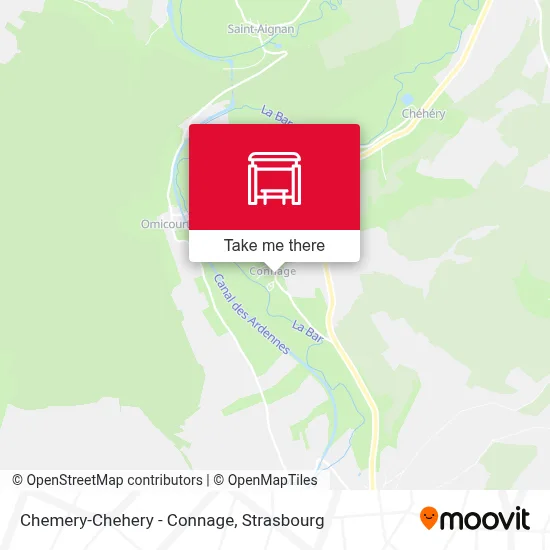 Chemery-Chehery - Connage map