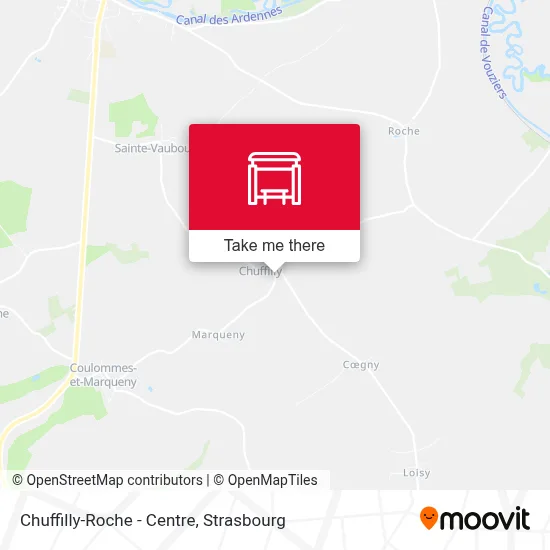 Chuffilly-Roche - Centre map