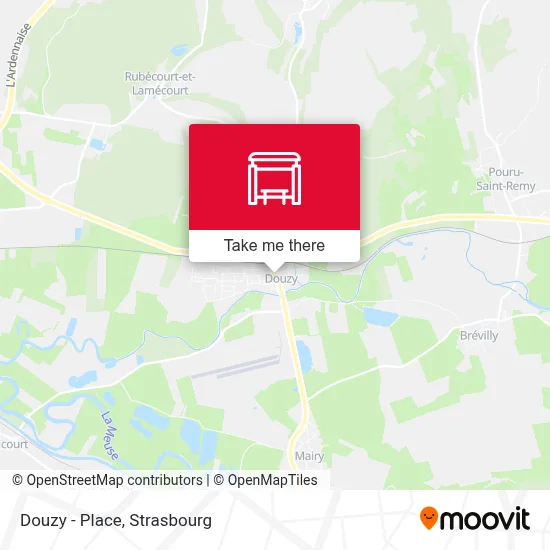 Douzy - Place map
