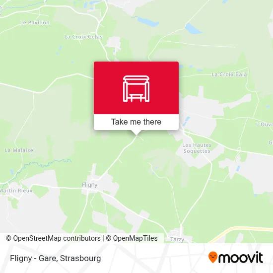 Fligny - Gare map
