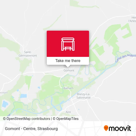 Gomont - Centre map