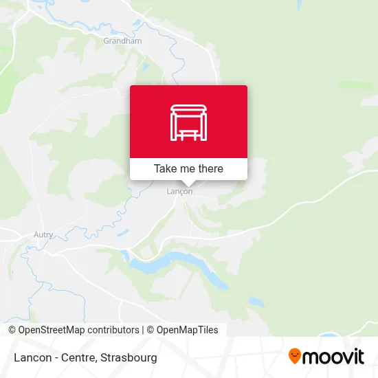 Lancon - Centre map