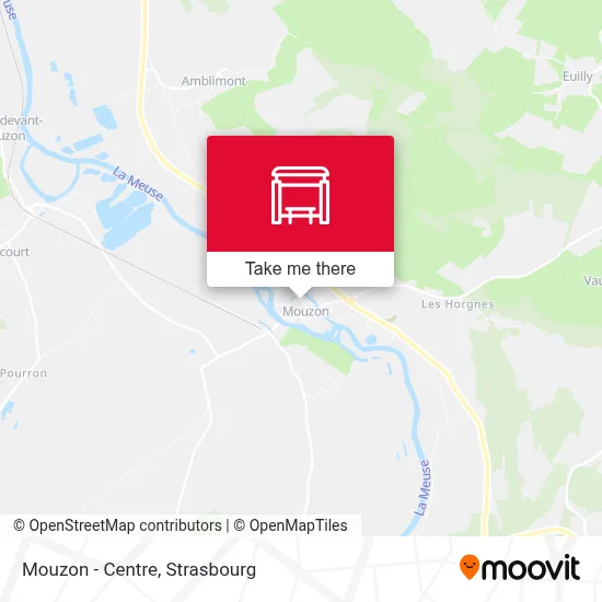 Mouzon - Centre map