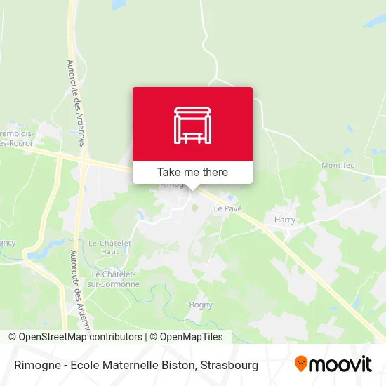 Rimogne - Ecole Maternelle Biston map