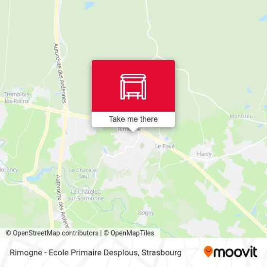 Rimogne - Ecole Primaire Desplous map