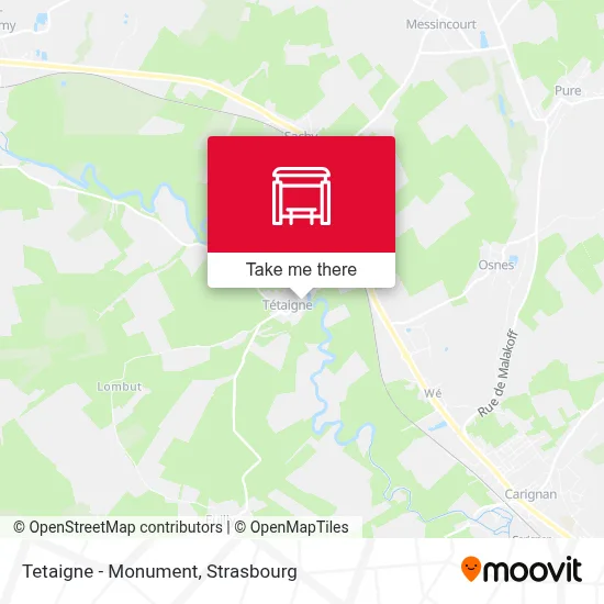 Tetaigne - Monument map
