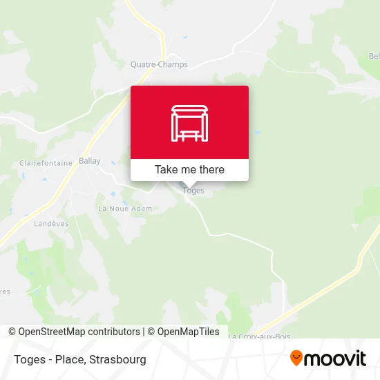 Toges - Place map