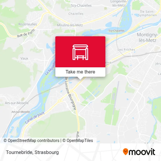 Tournebride map