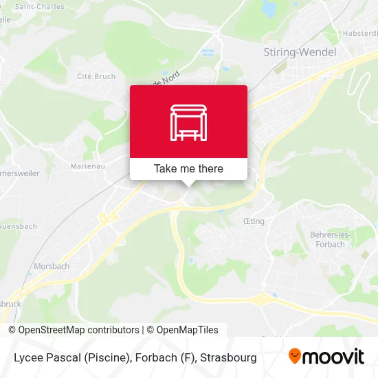 Mapa Lycee Pascal (Piscine), Forbach (F)
