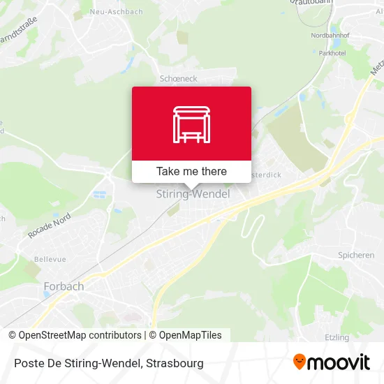 Poste De Stiring-Wendel map