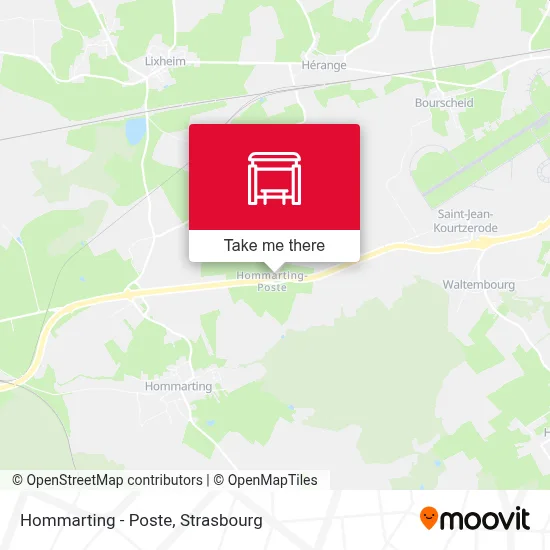 Hommarting - Poste map