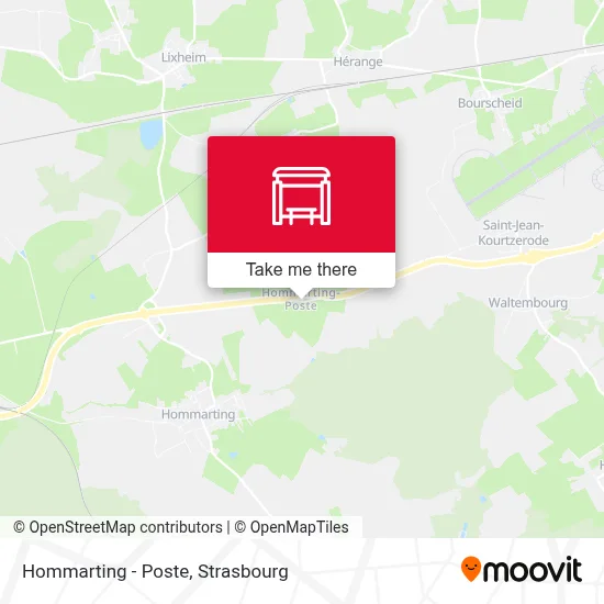 Hommarting - Poste map