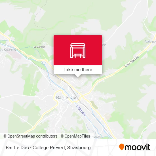 Bar Le Duc - College Prevert map