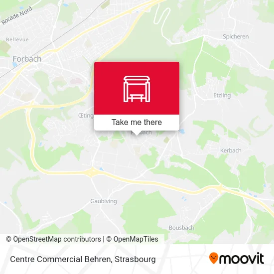 Centre Commercial Behren map