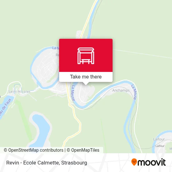 Mapa Revin - Ecole Calmette