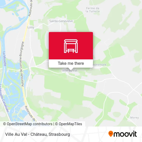 Ville Au Val - Château map