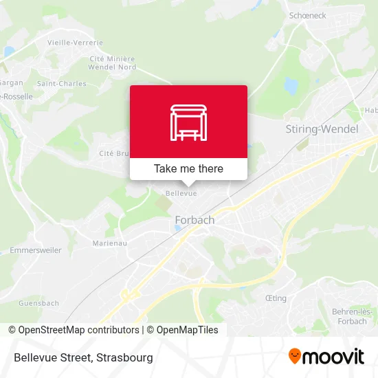 Rue De Bellevue map