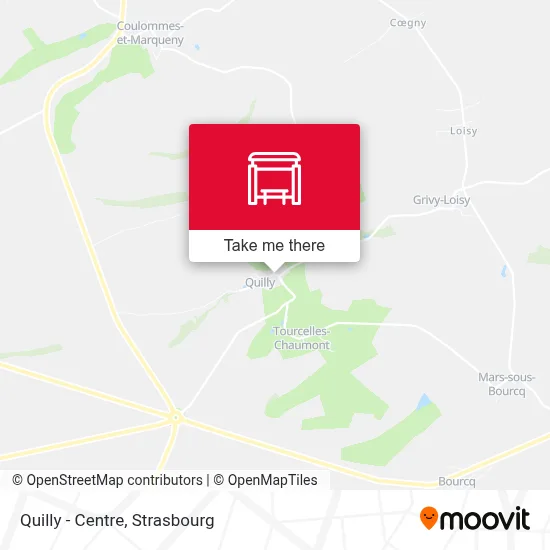 Quilly - Centre map
