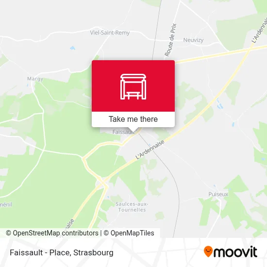 Faissault - Place map