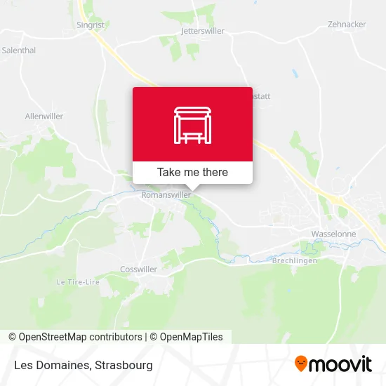 Les Domaines map
