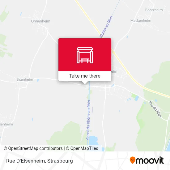 Mapa Rue D'Elsenheim