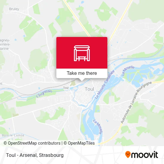 Toul - Arsenal map