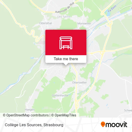 Collège Les Sources map