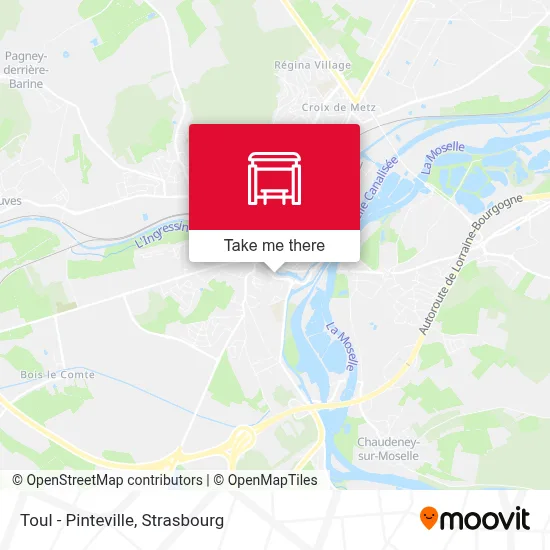 Toul - Pinteville map