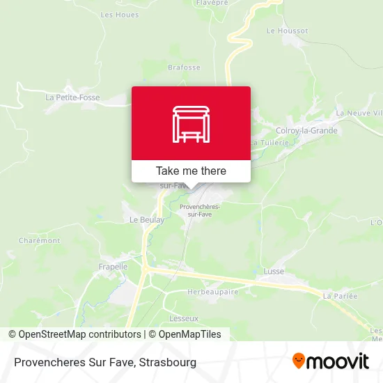 Provencheres Sur Fave map
