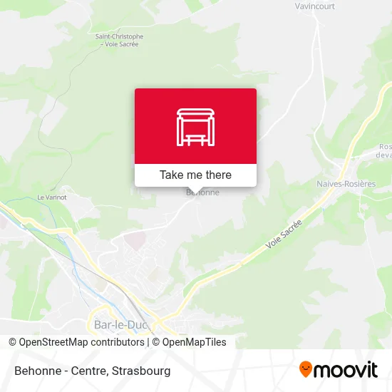Behonne - Centre map