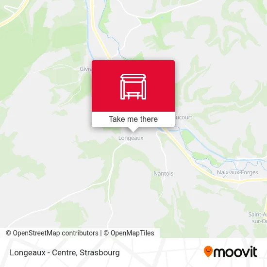 Longeaux - Centre map