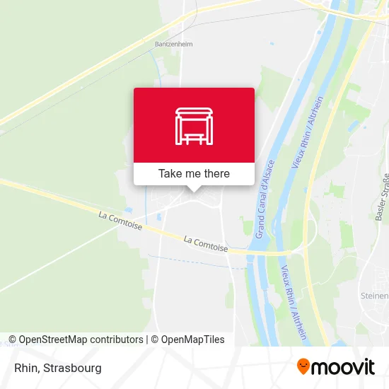 Mapa Rhin