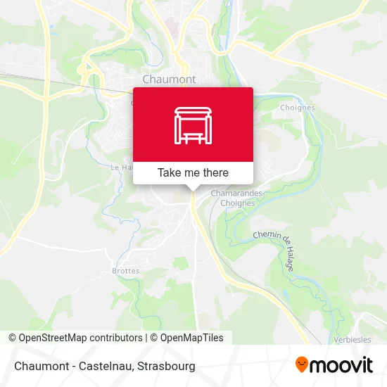 Chaumont - Castelnau map