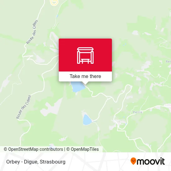 Orbey - Digue map