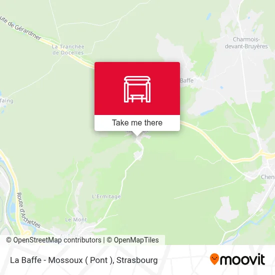 La Baffe - Mossoux ( Pont ) map