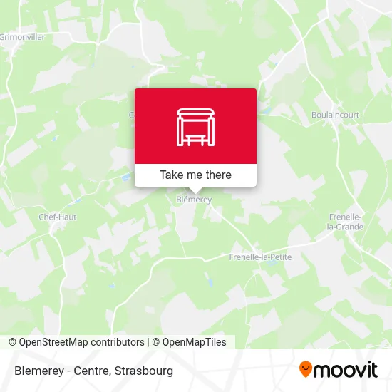 Blemerey - Centre map