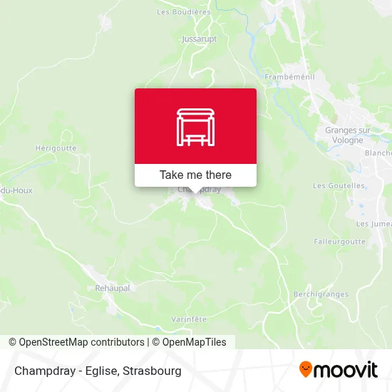 Champdray - Eglise map