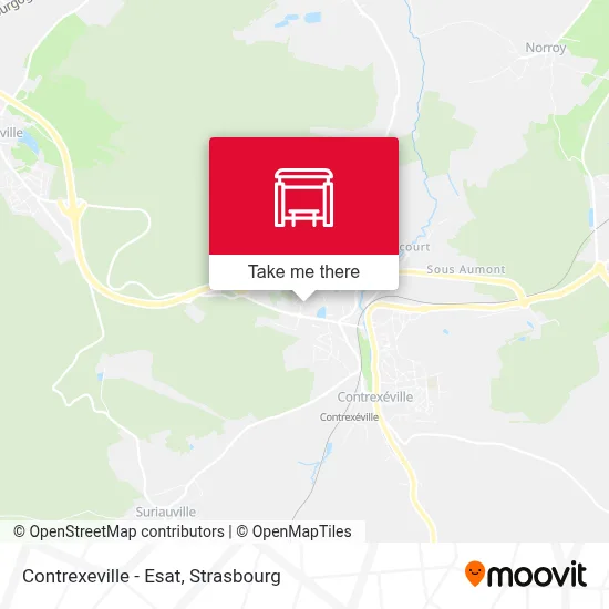 Contrexeville - Esat map