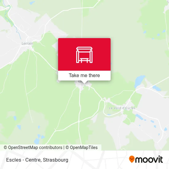 Escles - Centre map